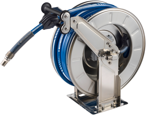 Stainless Retractable Hose Reel VLX - 20m 3/8' Hose